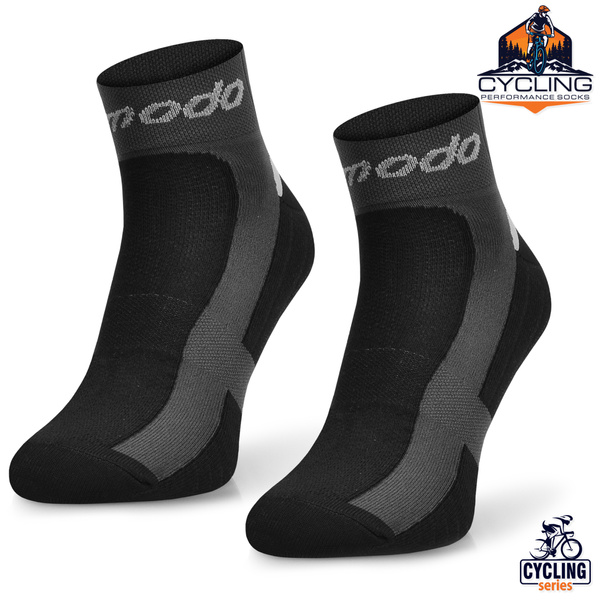 Zestaw technicznych skarpetek rowerowych STB - czarne / 3 PAK