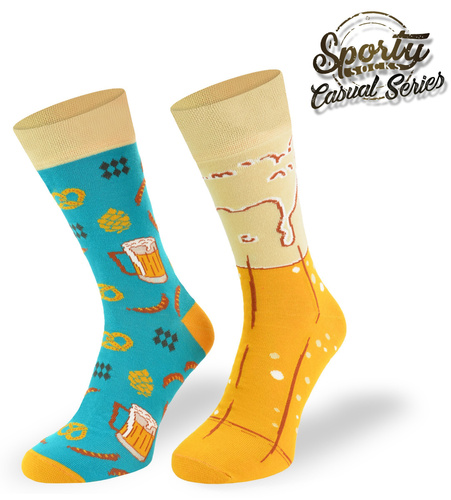 Kolorowe skarpetki – Piwko z pianką