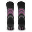 Skarpety damskie BRUBECK Trekking Merino - grafitowo-fuksjowe