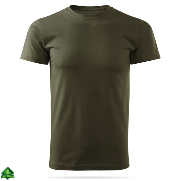 Zestaw bawełnianych koszulek gładkich MILITARY - 3 PAK