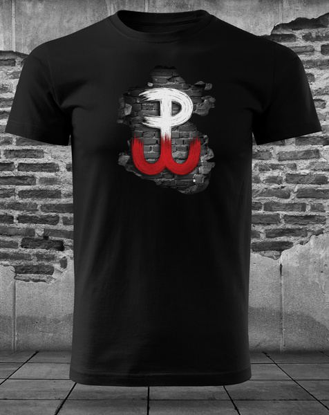 Koszulka patriotyczna T-shirt czarny - POLSKA WALCZĄCA 