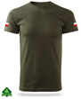 Wojskowa koszulka bawełniana T-shirt WOT naddruk FLAGI POLSKI