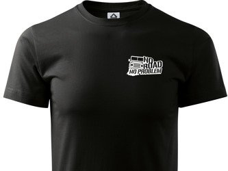 Koszulka czarna NO ROAD NO PROBLEM 1
