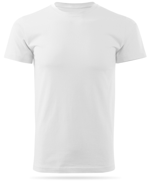 Biała męska koszulka T-shirt z własnym nadrukiem 