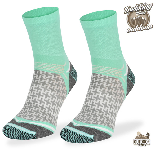 Skarpety trekkingowe TREUL03 - miętowe