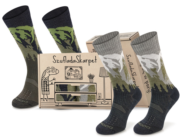 Zestaw skarpet trekkingowych w pudełku - TRE19