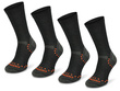 Zestaw skarpet trekkingowych STAL - 50% merino i alpaki - czarne / 2PAK
