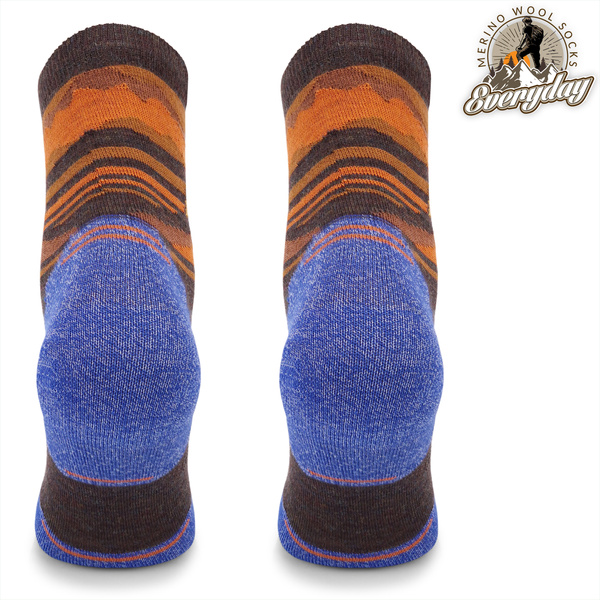 Skarpety trekkingowe TRE18 Everyday Merino - niebieskie zachód słońca