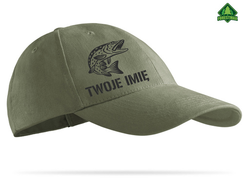 Czapka wędkarska SZCZUPAK 14 + TWOJE IMIĘ