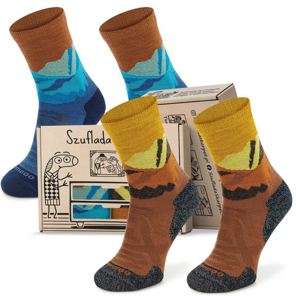 Zestaw skarpet trekkingowych w pudełku - TRE18