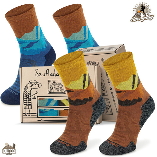 Zestaw skarpet trekkingowych w pudełku - TRE18