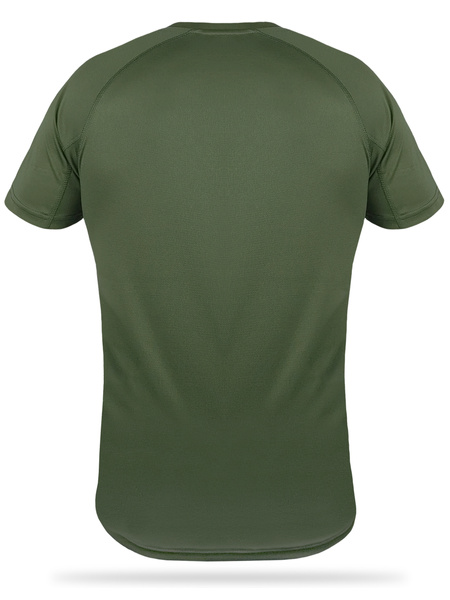 T-shirt termoaktywny khaki - KARP nr 12 + TWOJE IMIĘ