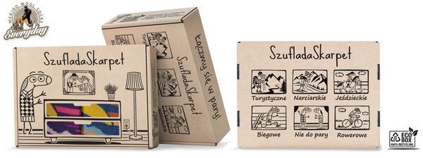 Zestaw skarpet trekkingowych w pudełku - TRE18