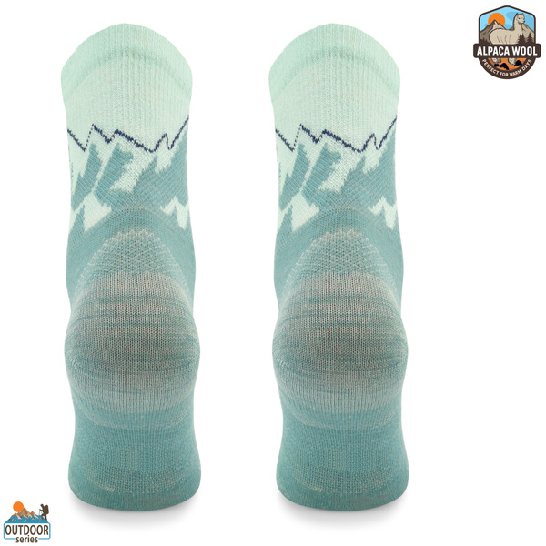 Skarpety trekkingowe TRE29 All Trail Hiker Thin Merino i Alpaka - jasno zielony