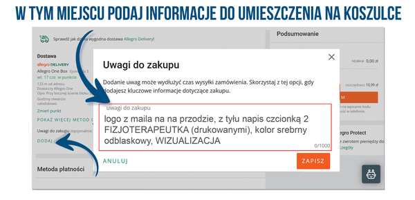 Damska bawełniana koszulka T-shirt z własnym nadrukiem - kolor biały