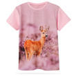 Dziecięca koszulka T-shirt, kolor różowy, nadruk KOZIOŁEK