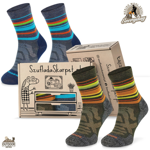 Zestaw skarpet trekkingowych w pudełku - TRE18