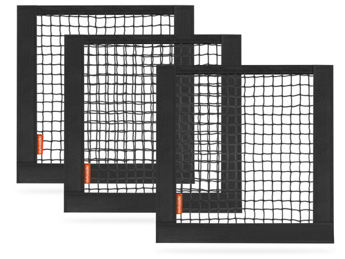 Zestaw 3 sztuk siatka kieszeń na rzep 30x30 cm