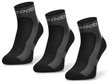 Zestaw technicznych skarpetek rowerowych STB - czarne / 3 PAK
