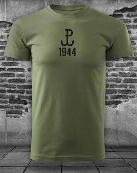 Koszulka patriotyczna T-shirt khaki - POLSKA WALCZĄCA 1944