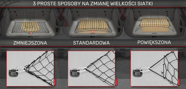 Siatka do bagażnika Skoda Superb III liftback tylna