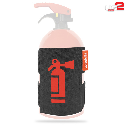 Uchwyt gaśnicy na rzep z nadrukiem - UG2-RED