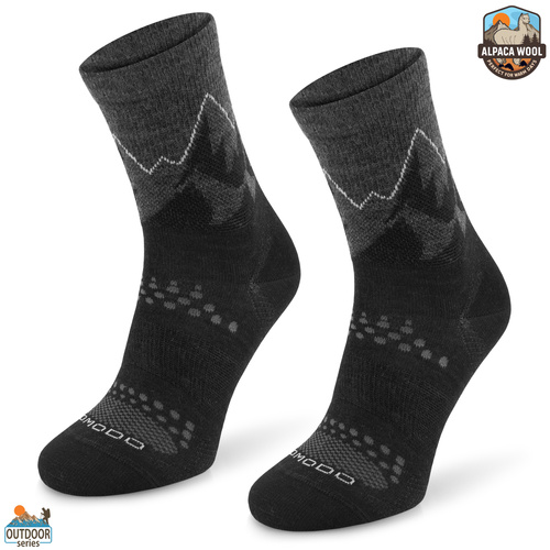 Skarpety trekkingowe TRE29 All Trail Hiker Thin Merino i Alpaka - czarne