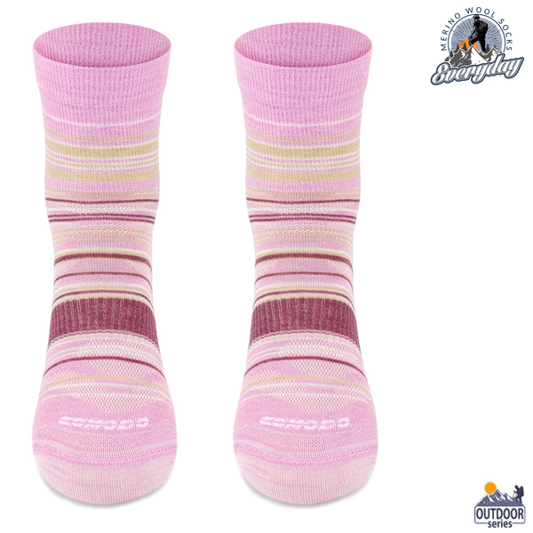 Skarpety trekkingowe TRE21 light weight quarter - różowe