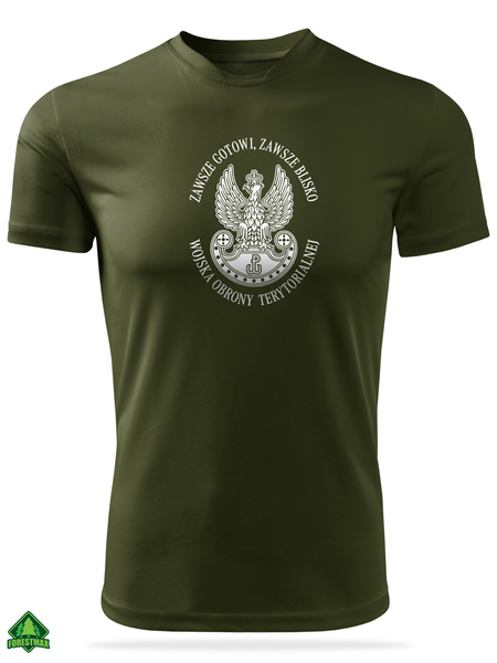 Termoaktywna koszulka wojskowa military - nadruk Godło WOT