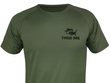 T-shirt termoaktywny khaki - SUM nr 5 + TWOJE IMIĘ