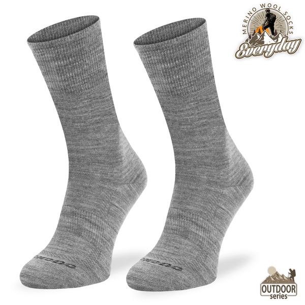 Skarpety trekkingowe TRE16 Everyday Merino - j. szare