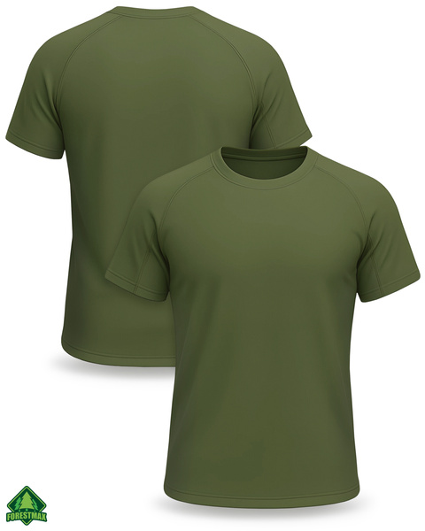 Koszulka termoaktywna khaki - gładka 3XL