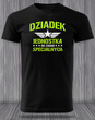 Czarna koszulka T-shirt nadruk DZIADEK JEDNOSTKA DO ZADAŃ SPECJALNYCH
