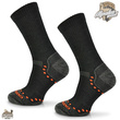 Zestaw skarpet trekkingowych STAL - 50% merino i alpaki - czarne / 2PAK