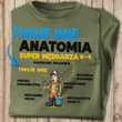 Wędkarska koszulka bawełniana T-shirt nadruk IMIĘ - ANATOMIA WĘDKARZA