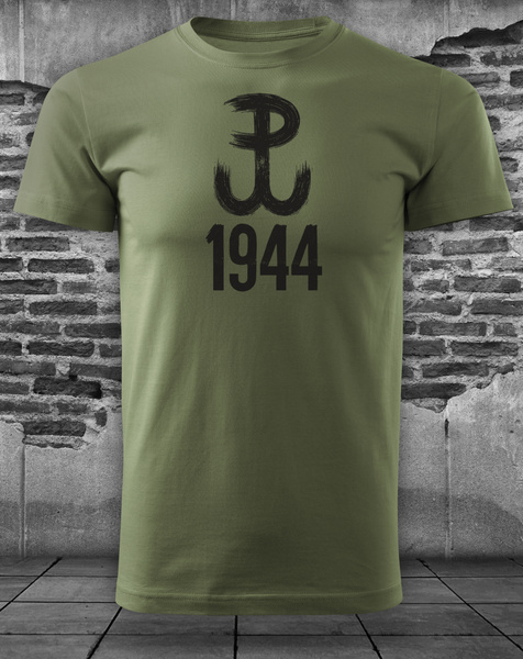 Koszulka patriotyczna T-shirt khaki - POLSKA WALCZĄCA 1944