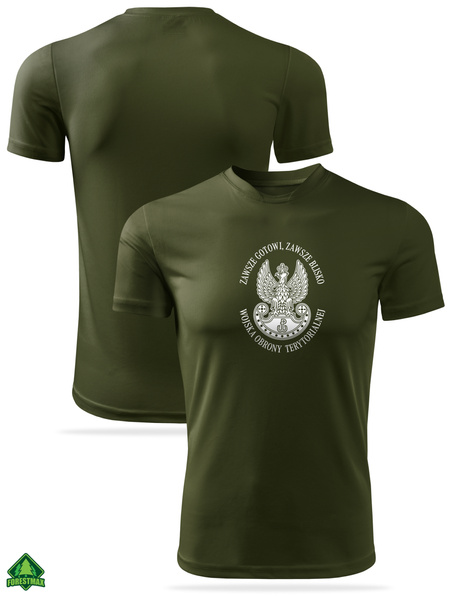 Termoaktywna koszulka wojskowa military - nadruk Godło WOT