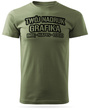 Khaki męska koszulka T-shirt z własnym nadrukiem