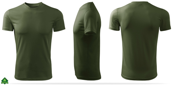 Zestaw 3 sztuk termoaktywnych koszulek męskich kolor khaki