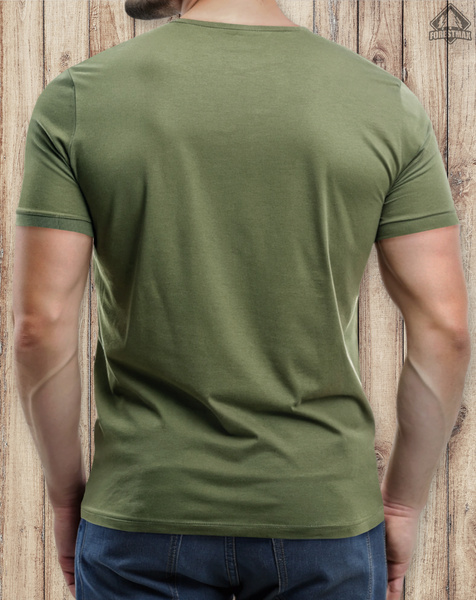Wędkarska koszulka bawełniana T-shirt nadruk IMIĘ - BRANIE ZACZYNA SIĘ PO 50-tce