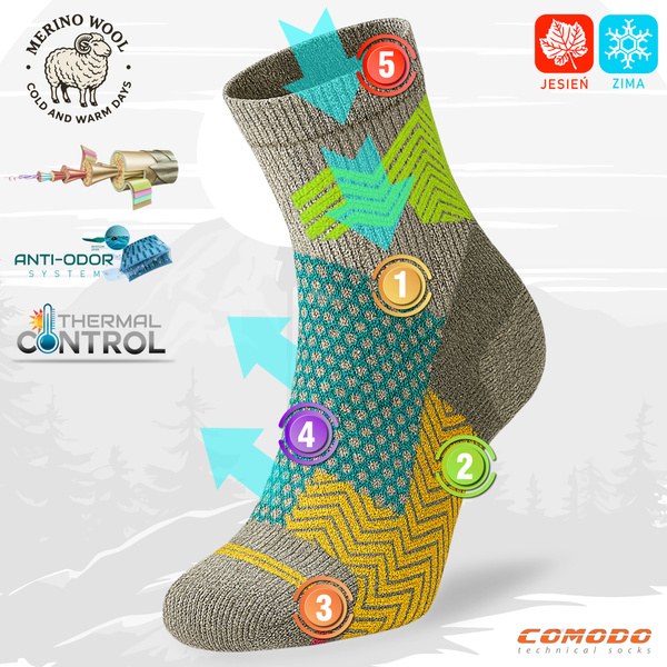 Zestaw skarpet trekkingowych w pudełku - TRE19