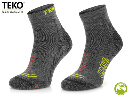 Skarpety do sportowe TEKO ecoRUN 2.0 ENDURO - grafitowe