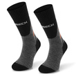 Skarpety męskie BRUBECK Trekking Merino - grafitowo - pomarańczowe