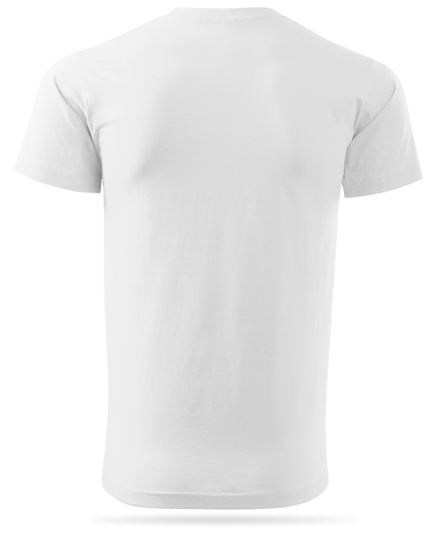 Biała męska koszulka T-shirt z własnym nadrukiem 