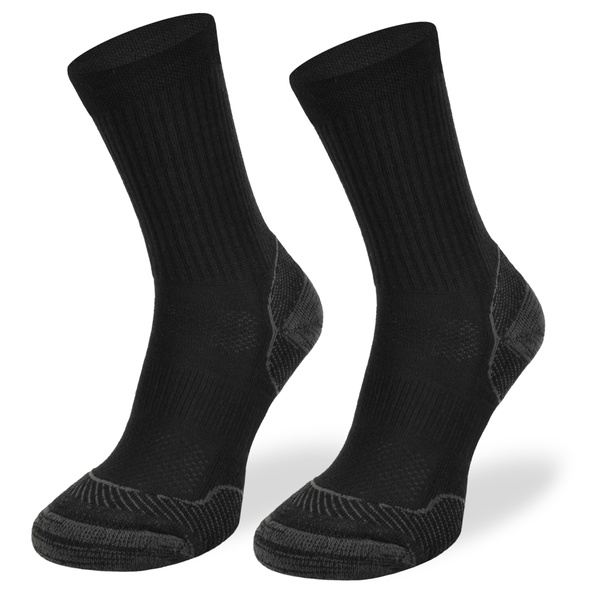 Skarpety TRE7 czarne – 50% merino + Climayarn
