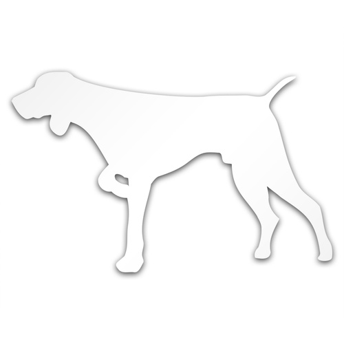 WYŻEŁ odblaskowa naklejka na auto srebrna