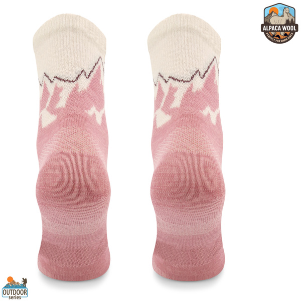 Skarpety trekkingowe TRE29 All Trail Hiker Thin Merino i Alpaka - różowy