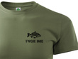 T-shirt wędkarski wz. KARP nr 3 + TWOJE IMIĘ