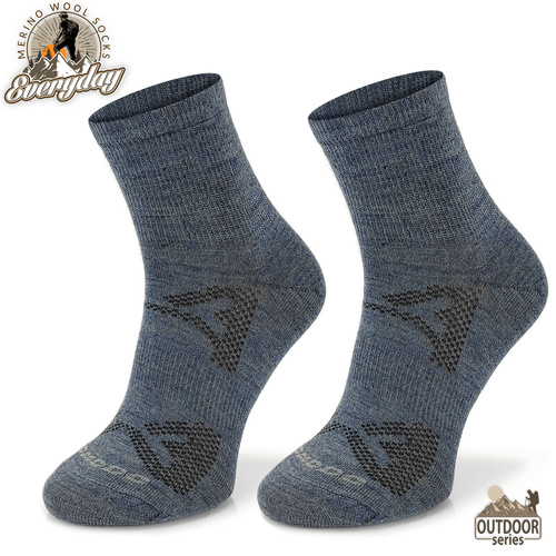 Skarpety trekkingowe TRE17 Everyday Merino - niebieskie