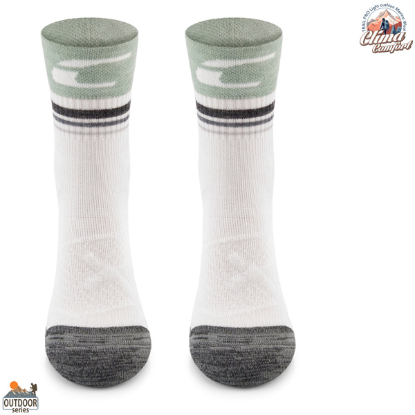 Skarpety trekkingowe TRE28 ClimaComfort TRAIL PRO - zielono/białe